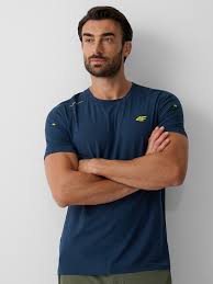 4F Men's Bamboo-Fibre Trekking T-Shirt – Navy