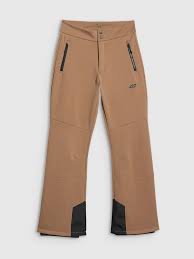 4F Women's Windproof Softshell Trekking Pants – Brown